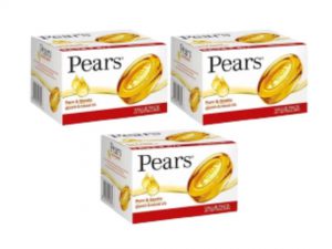 Pears Pure & Gentle Bathing Bar Soap (3×125 g) Pack